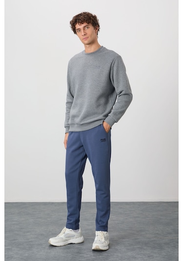 Tommy Life Omar Gri Melanj Şardonlu Erkek Sweatshirt - 88137 GRİ MELANJ