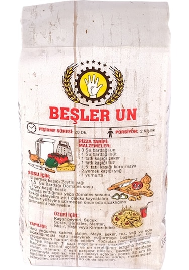 Beşler Un Pizzalık Un 1 KG