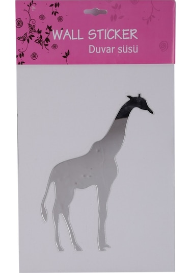 Sıa Aynalı Duvar Süsü (Sticker) Zürafa Şekilli