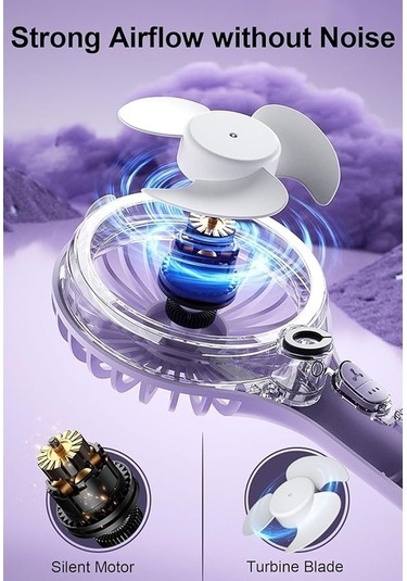 Yingfu Mini Su Buğu Fanı, Kısa Menzilli Yeşil Fan, Hafif Ve Küçük