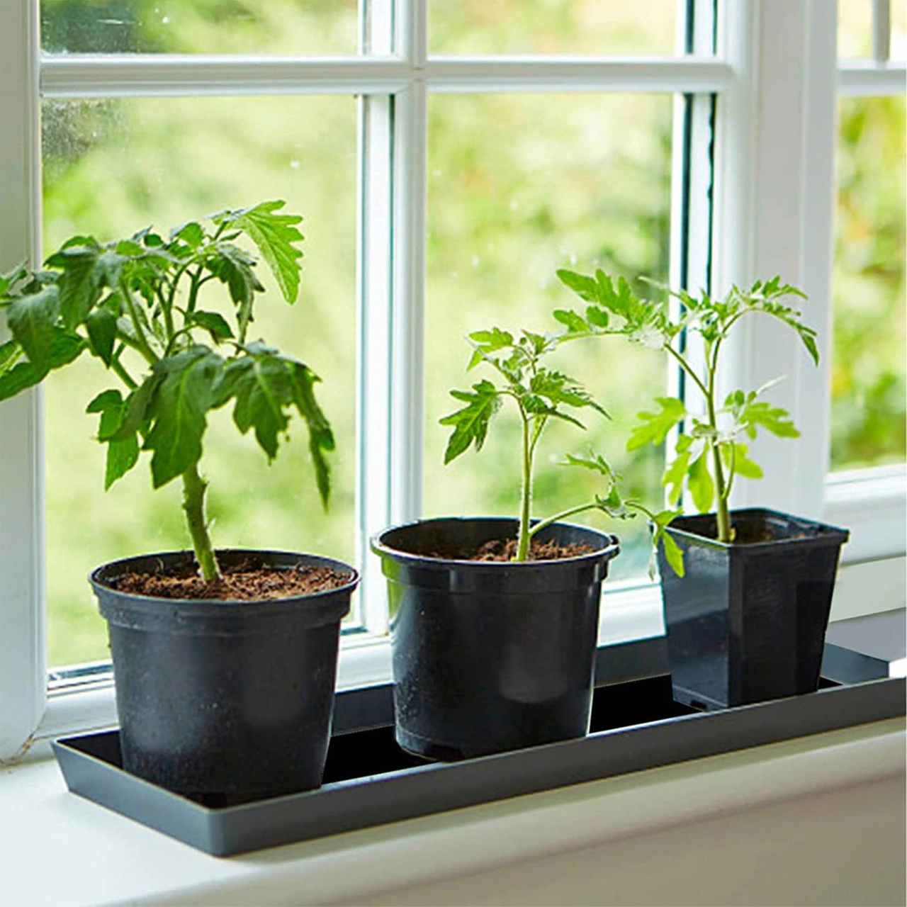 Vkemall Bitkiler İçin Otomatik Sulama Filtre Matı Siyah, 1.2x1m - Nefes Alır Felt Malzeme, Yeniden Kullanılabilir + 10 Adet Bitki Etiketi