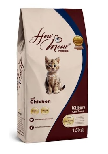 How & Meow Tavuklu Yavru Kedi Maması 15 Kg