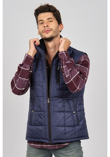 Lucas Erkek Cep Detaylı Yelek 265832 Açık Lacivert Açık Lacivert