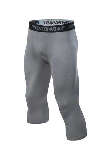 Hızlı Kuruyan Yüksek Elastik Kısa Spor Taytı, 9 Renkte Mevcuttur, Fitness, Açık Hava Antrenmanı Ve Basketbol İçin İdealdir, Ter Emici Tasarım. Gri