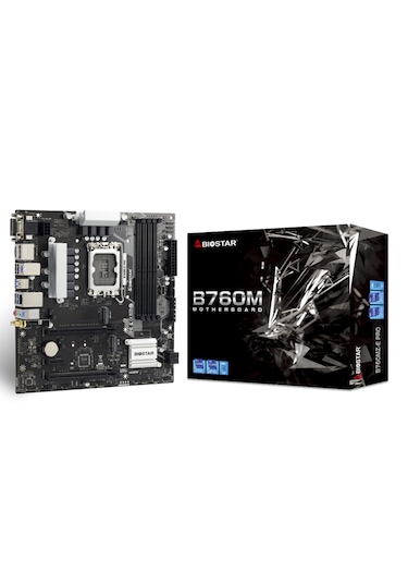 Biostar B760MZ-E Pro Intel B760 6000 MHz (OC) DDR5 Soket 1700 mATX Anakart