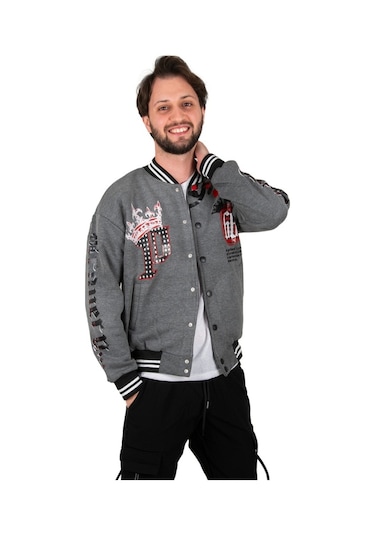 Deepsea Erkek Antrasit Çıtçıtlı Kolej Mont 2304764 Antrasit