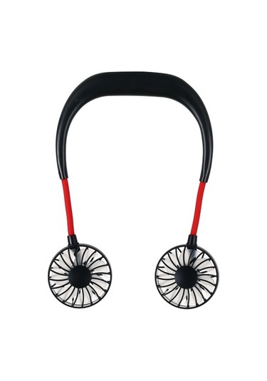 Çok Fonksiyonlu Taşınabilir Ayarlanabilir Giyilebilir Spor Fan Siyah 0248 Siyah