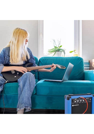 Vangoa Ga10bl 10 Wat Elektro Gitar Amfisi Mavi