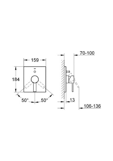 Grohe Grohe Allure Ankastre Banyo Duş Bataryası - 19315000