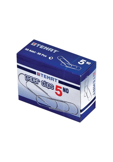 Temat 50mm Ataş 10'lu Kutu Kutu Oval Tip