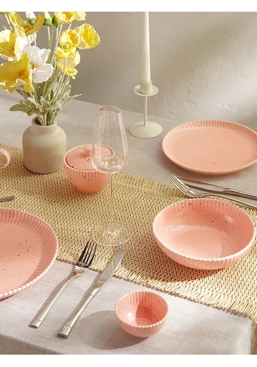 Dolana Porselen Çay Ve Kahve Fincanı "coral" 350 Ml Hediyelik 293803977 Pembe