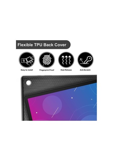 Yunboo Samsung Uyumlu Tab S6 Lite 10.4 İçin Taşınabilir Bluetooth Klavyeli Tablet Kılıfı - Pembe Kapaklı Kılıf Kapaklı Kılıf