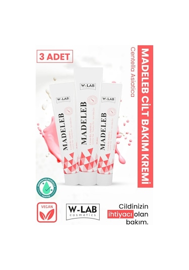 W-Lab Madeleb Cilt Bakım Kremi 3 x 40 ML
