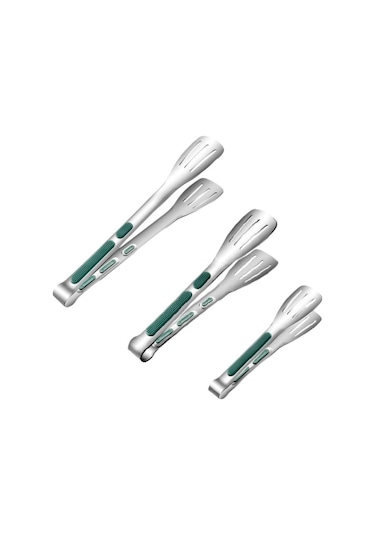 3 Parçalı Izgara Maşası Izgara Pişirme Aleti Mutfak Eşyası B