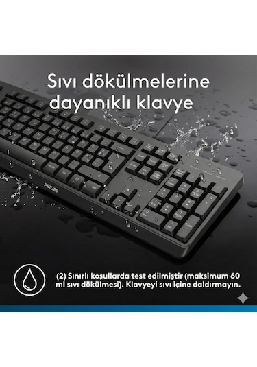Philips SPK6207 Kablolu Türkçe Q Klavye Siyah