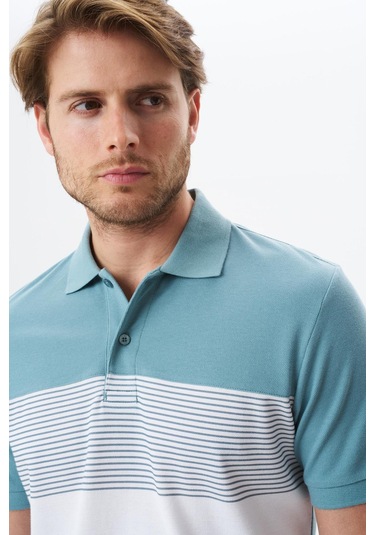 Arma Erkek Regular Fit Çok Renkli % 100 Pamuk Pike Polo Yaka Tişört Y29374355002 Mavi-m24 Mavi