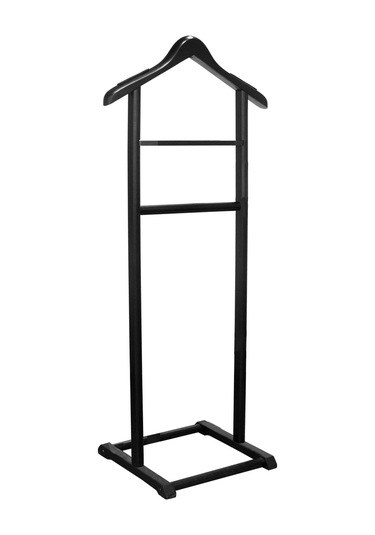 Nyn Ahşap Dilsiz Uşak Siyah Renk Tekli Ayaklı Askı Diğer