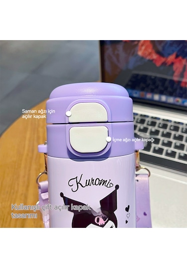 Melody Çocuk Su Bardağı Karikatür Çift İçme Bardağı 420ml