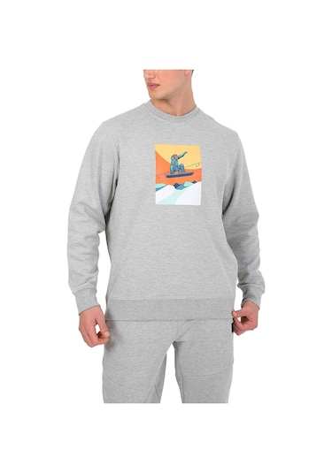 Esqudo Snowboard Erkek Sweatshirt ESWTP0006  Gri