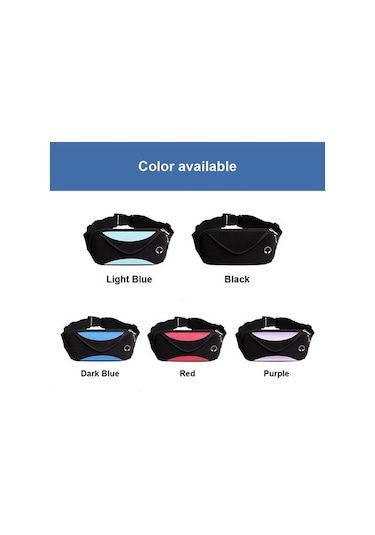 Willowhaven Su Geçirmez Neopren Bel Çantası - Hafif, Şık Spor Seyahat Çantası Koyu Mavi Koyu Mavi