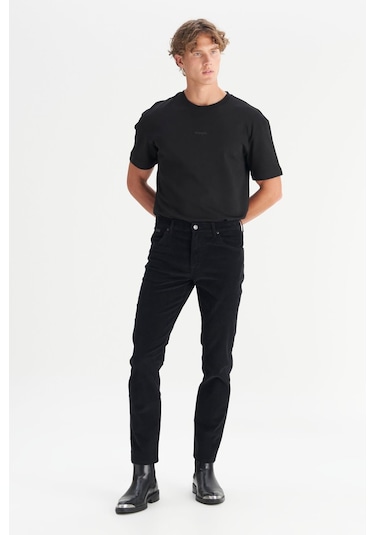 Wrangler Erkek Texas Slim Kadife Pantolon Mw12sec100 Siyah