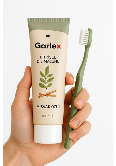 Garlex Bitkisel Diş Macunu, Organik Doğal,misvak Özlü Beyazlık