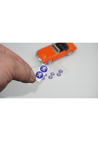 Peugeot Logo Jant Torpido Direksiyon 12Mm Damla Sticker Logo Seti