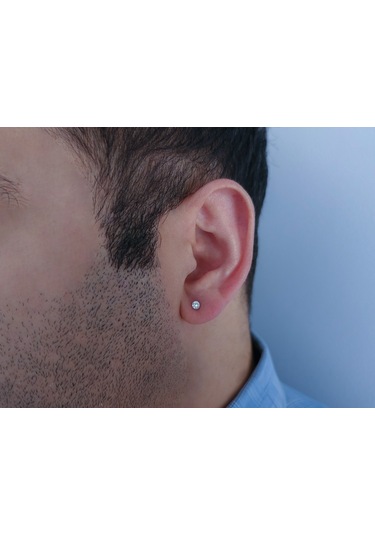 Sirius Pırlanta F Renk 0.13 Karat Erkek Küpesi  0804E0119