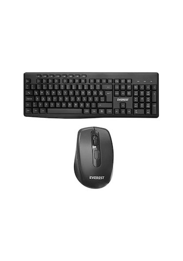Everest Km-719 Siyah 2ın1 Kablosuz Q Multimedia Klavye + Mouse Set