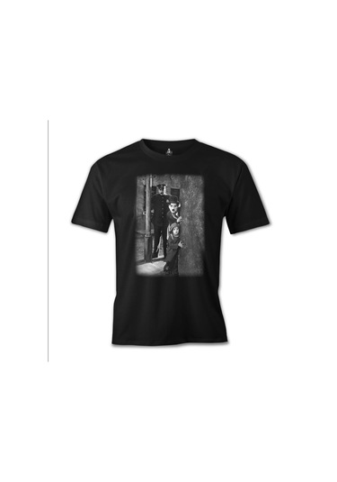 Charlie Chaplin Siyah Erkek Tshirt