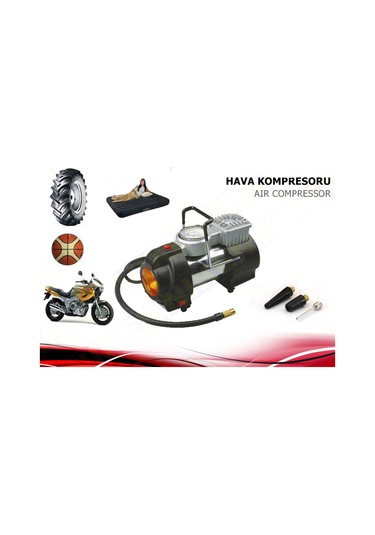 Metal Hava Kompresörü Profesyonel Işıklı Metal Gövde