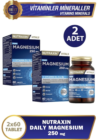 Nutraxin Magnesium Daily 60 Tablet 2 Adet