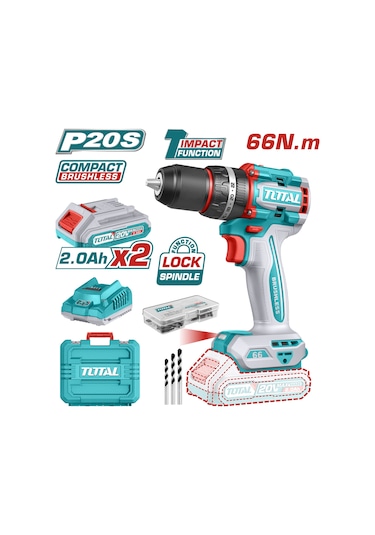 Total TIDLI20668E Li-Ion Akülü Darbeli Matkap