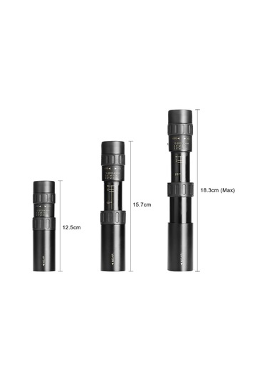 Suofeng 10-300x40mm Bak4 Prisma Manuel Odakli Monoküler Teleskop - Telefon Tutucu, Mini Tripod Ve Çanta İçerir