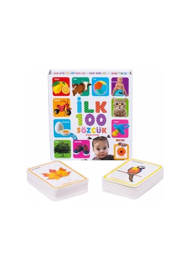 Diytoy İlk 100 Sözcük Flash Cards Eğitici Kart Zeka Kartları