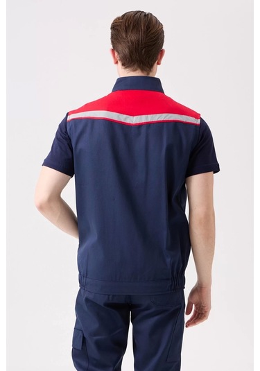İş Yeleği Gabardin Kumas Yazlık Grikırmızı Reflektörlü Royal Hafif Nefes Alabilir Çok Cepli Lacivert-kırmızı İş Yeleği Gabardin Kumas Yazlık Grikırmızı Reflektörlü Royal Hafif Nefes Alabilir Çok Cepli Lacivert-kırmızı