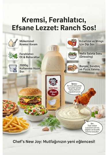 Chefs New Joy Ranch Sos Ranch Sauce 2 KG
