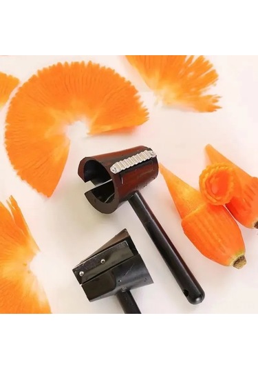 Neevoyu Sebze Meyve Spiral Kesici, Dilimleyici Ve Soyucu Aleti Seti 3 Parça - Zarf, İncik Ve Düzenli Kesimler İçin Mutfak Aracı Siyah