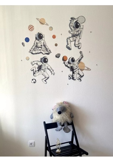 Brightnest Astronot Duvar İç Dekorasyon Etiketleri 206812841 Beyaz