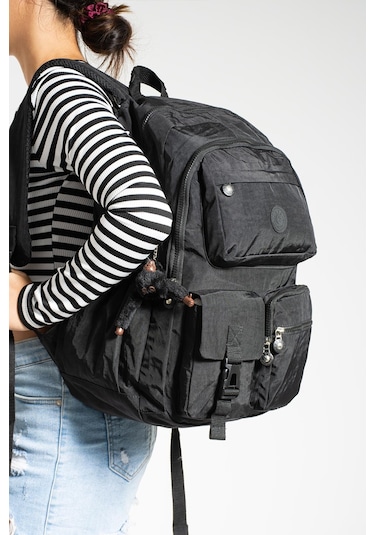 Ultra Hafif Çok Cepli Su Geçirmez Sırt Çantası Unisex Siyah Model: 571-1k - Siyah