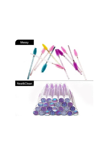 Suntek Tek Kullanımlık Maskara Fırçası Mor 40'lı