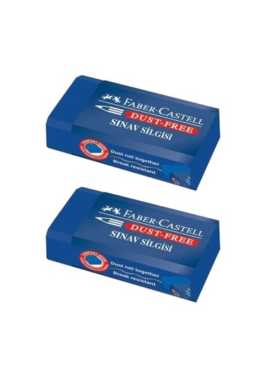Sınav Silgisi Mavi Silgi Orta Boy 2 Adet Faber Silgi Sınav Yumuşak Silgi Kaliteli Orjinal Okul Öğrenci