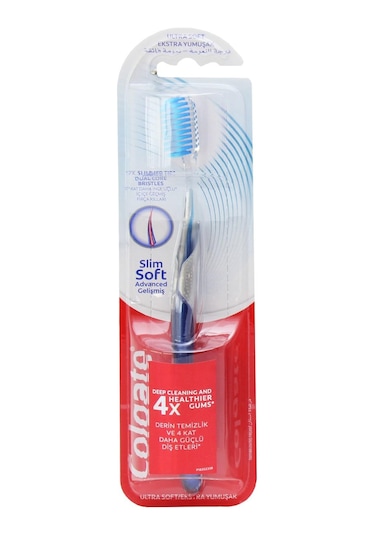 Colgate Slim Soft Advanced Extra Yumuşak Diş Fırçası Mavi