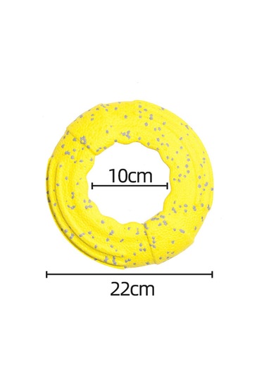 Hangfox Köpekler İçin Dayanıklı Tırpan Top - Diş Gıcırdatma Oyuncak, Büyük Irklar Golden Retriever, Corgi İçin Sert Çiğneme Eğitimi, Sarı Renk