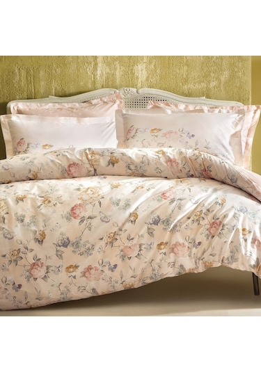 Yataş Bedding Farida Ranforce Çift Kişilik Nevresim Takımı-Somon