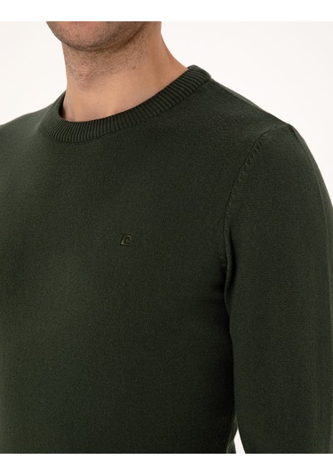 Pierre Cardin Erkek Koyu Haki Kazak /triko 50314192-vr111 Koyu Haki