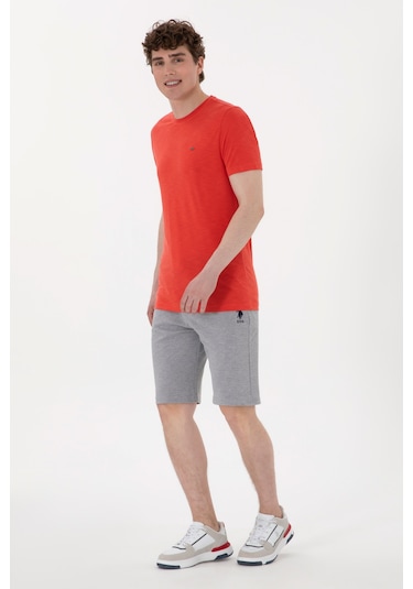 U.s. Polo Assn. Erkek Gri Melanj Şort Örme 50298038-vr086 GRI MELANJ