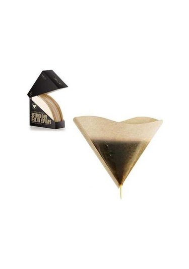 Dancemonkey Geeksen 100 Adet Doğal Ahşap Hamurlu V60 Kahve Filtresi - Çevre Dostu Beyaz, Premium Kalite, Kullanıcı Dostu Beyaz