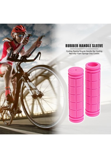 Cbtx Anti-Skid Kauçuk Ultralight Yumuşak Gidon Sapları 2 Adet Pembe