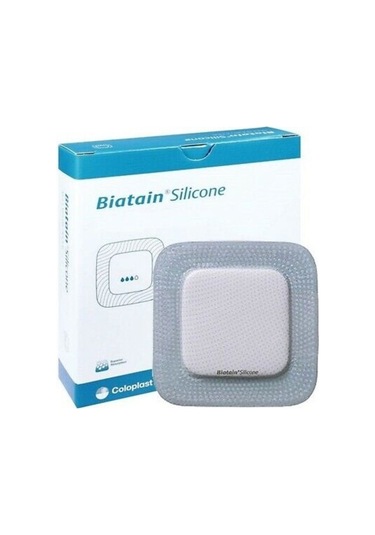 Coloplast 33435 Biatain Silikon Yapışkan Köpüklü Yara Örtüsü 10 x 10 CM 5 Adet